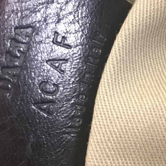 Bally Shoulder Hobo Bag Leather Tweed Canvas Logo FOB Tag Italy Tote Purse Silvr - Picture 8 of 16